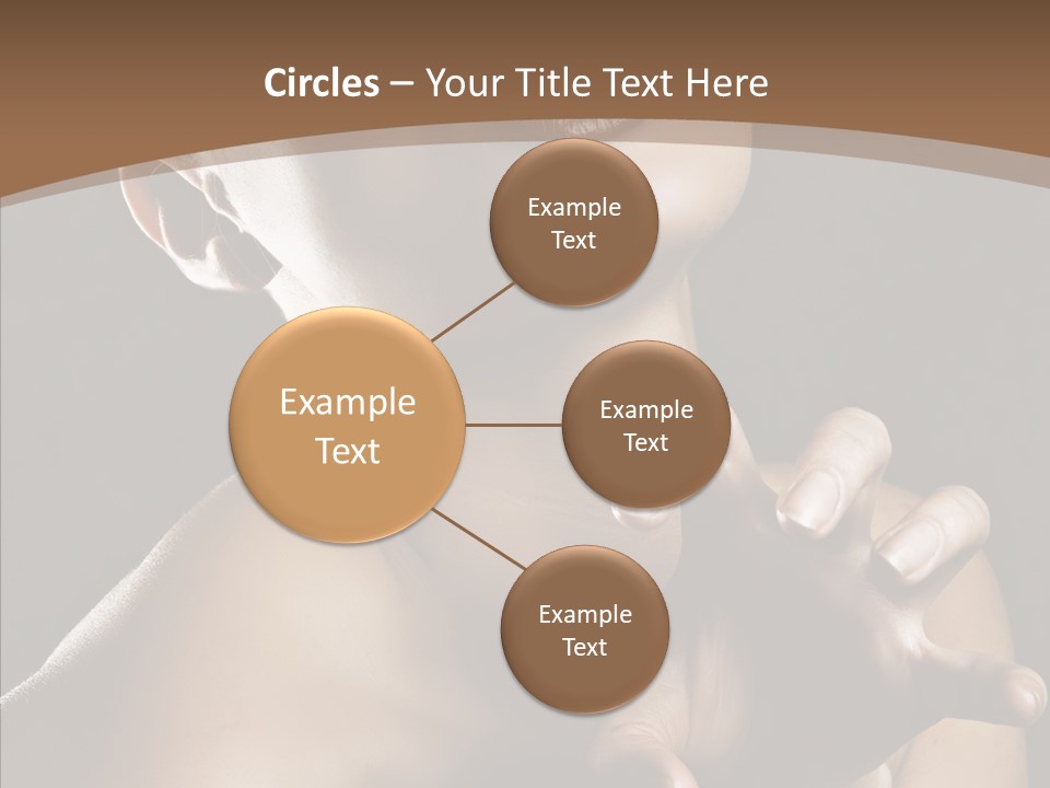 Female Glamour Head PowerPoint Template