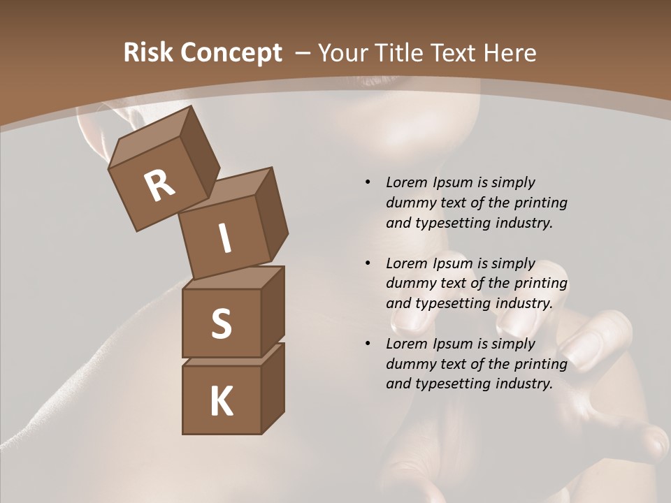 Female Glamour Head PowerPoint Template