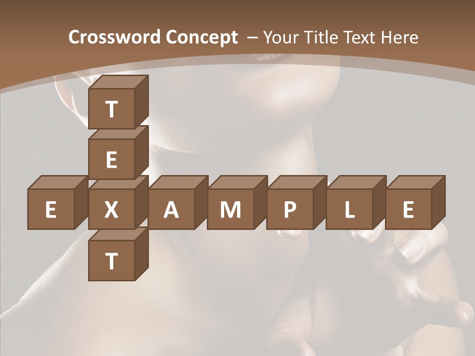 Female Glamour Head PowerPoint Template