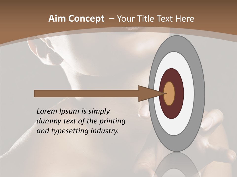 Female Glamour Head PowerPoint Template