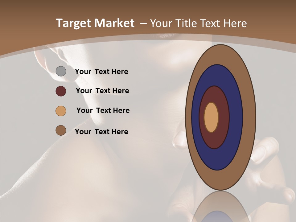 Female Glamour Head PowerPoint Template