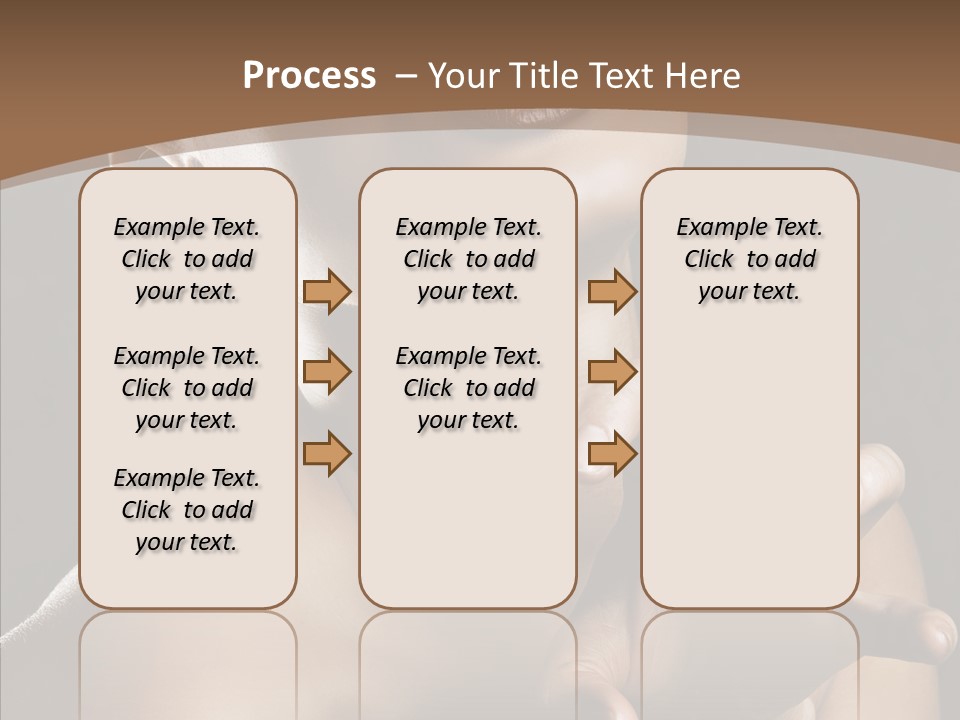 Female Glamour Head PowerPoint Template