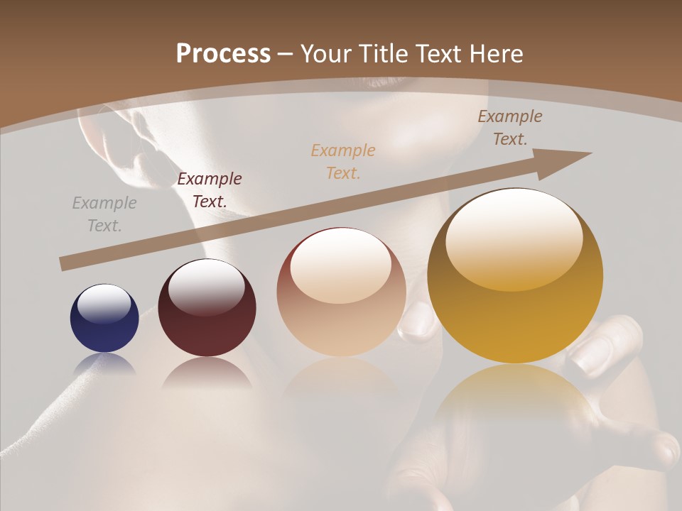 Female Glamour Head PowerPoint Template