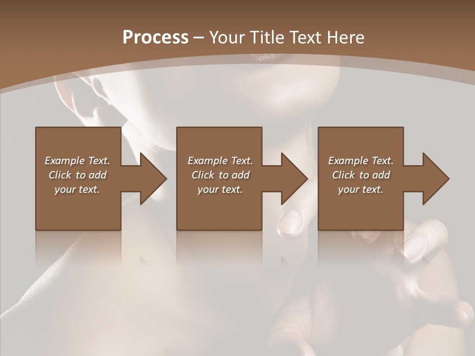 Female Glamour Head PowerPoint Template