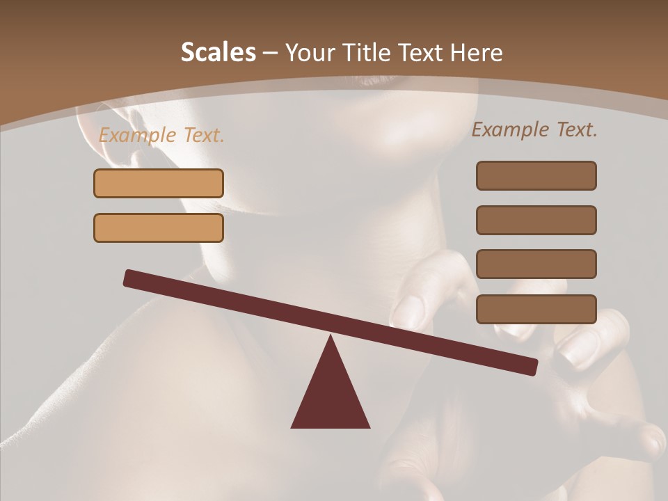 Female Glamour Head PowerPoint Template