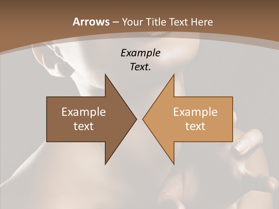 Female Glamour Head PowerPoint Template