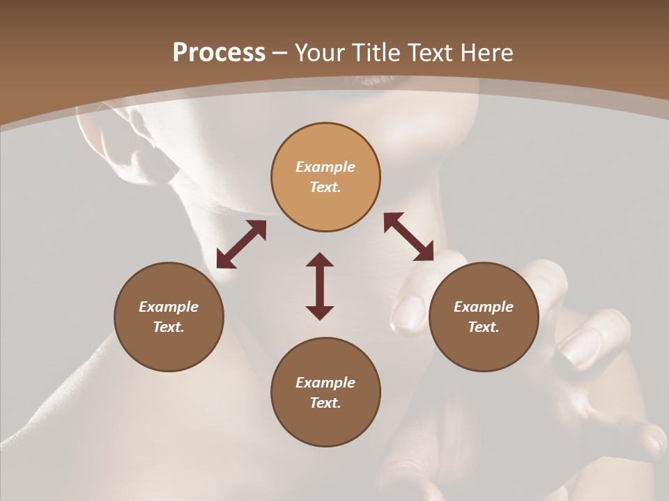 Female Glamour Head PowerPoint Template