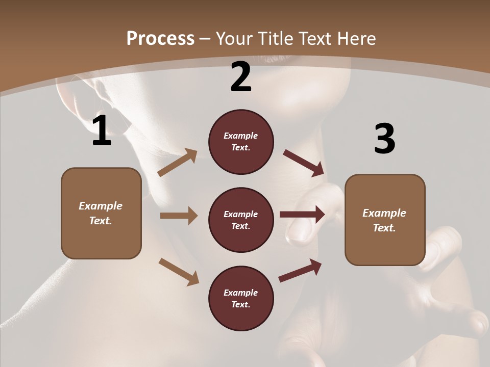 Female Glamour Head PowerPoint Template