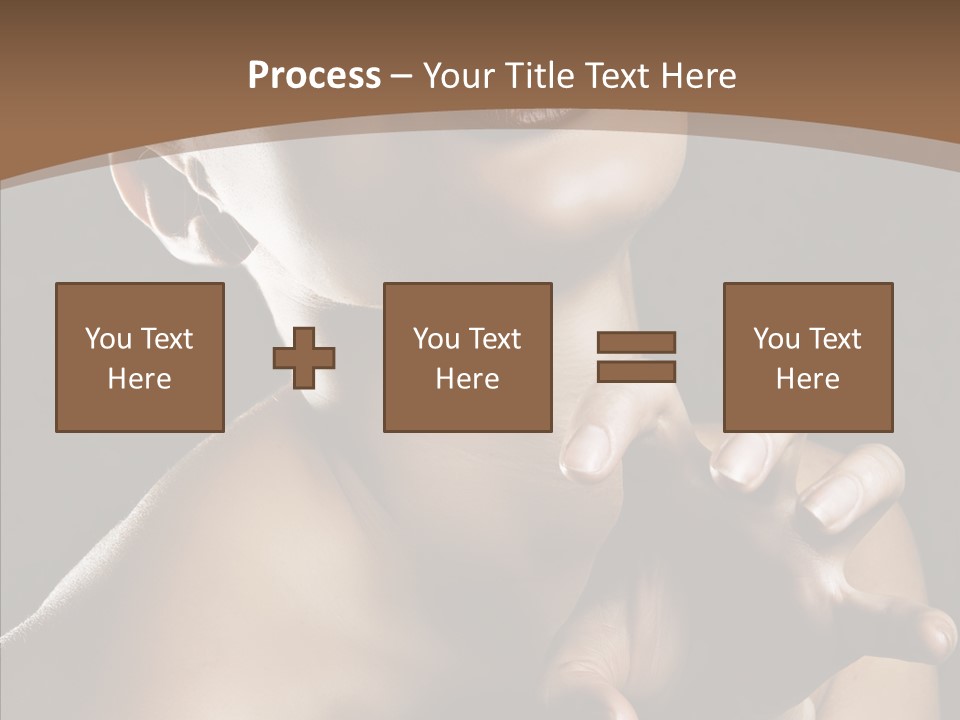 Female Glamour Head PowerPoint Template