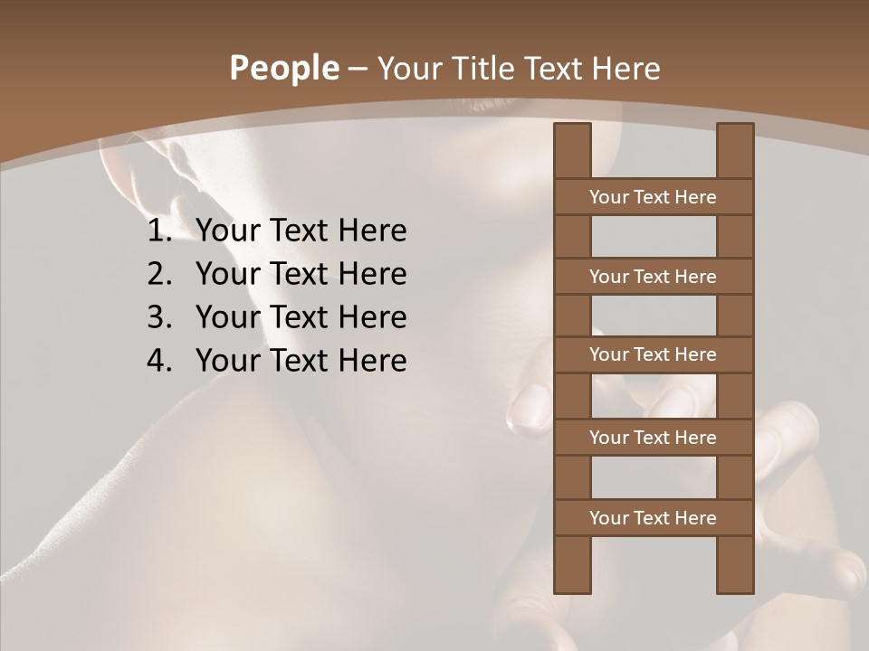 Female Glamour Head PowerPoint Template