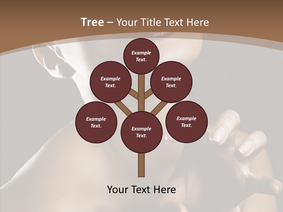 Female Glamour Head PowerPoint Template