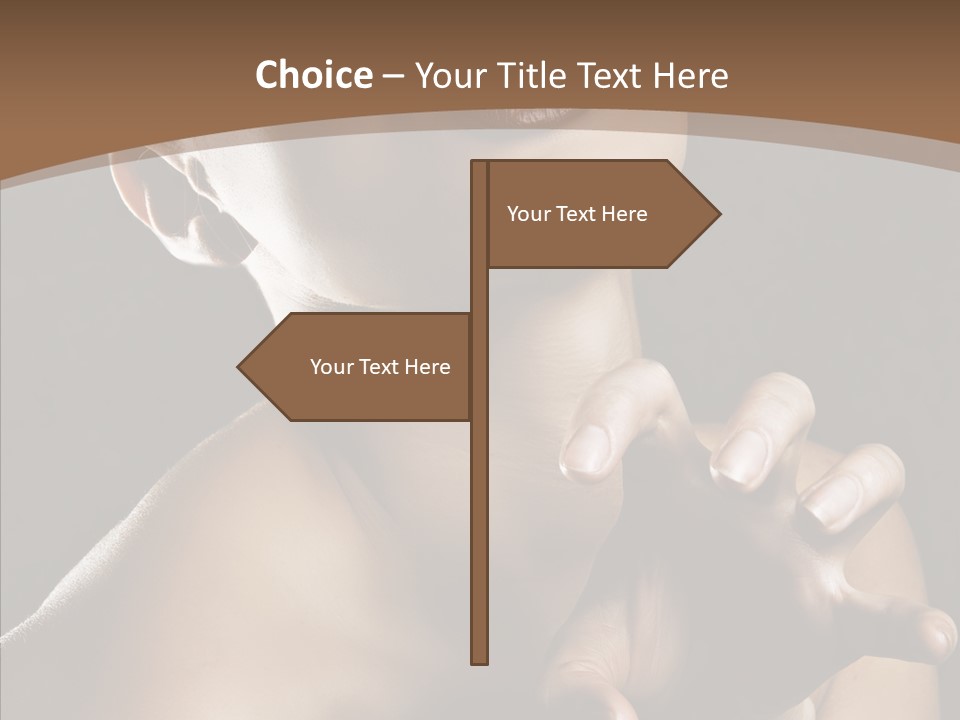 Female Glamour Head PowerPoint Template