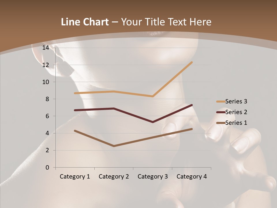 Female Glamour Head PowerPoint Template