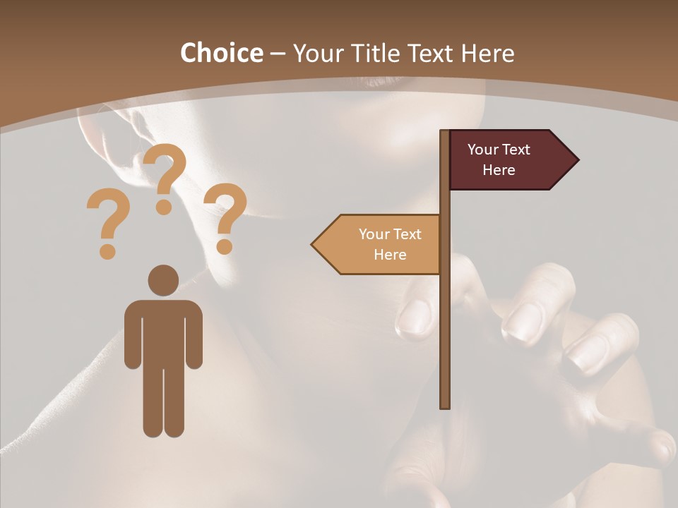 Female Glamour Head PowerPoint Template