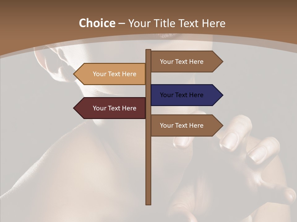 Female Glamour Head PowerPoint Template