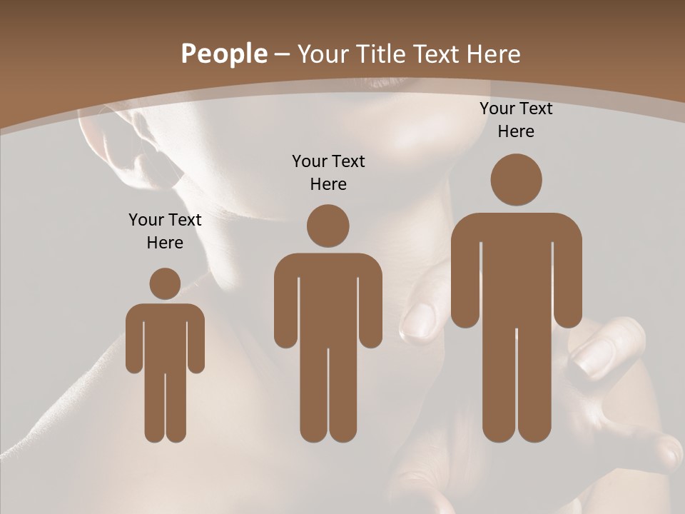 Female Glamour Head PowerPoint Template