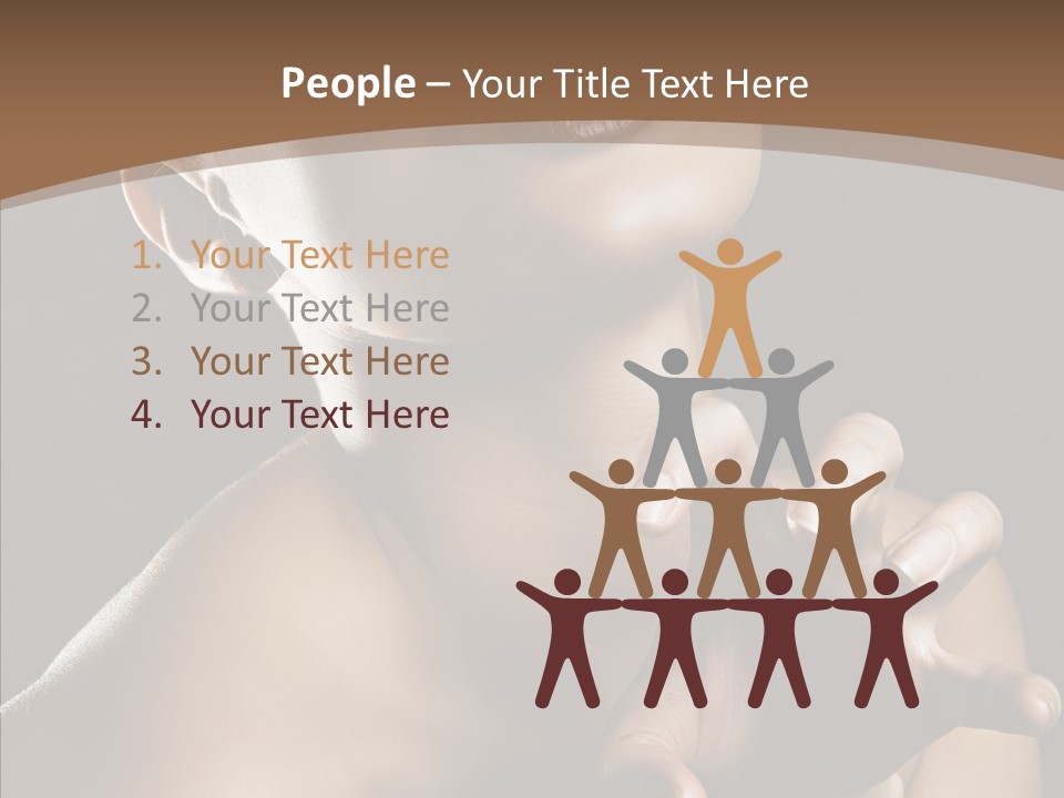 Female Glamour Head PowerPoint Template