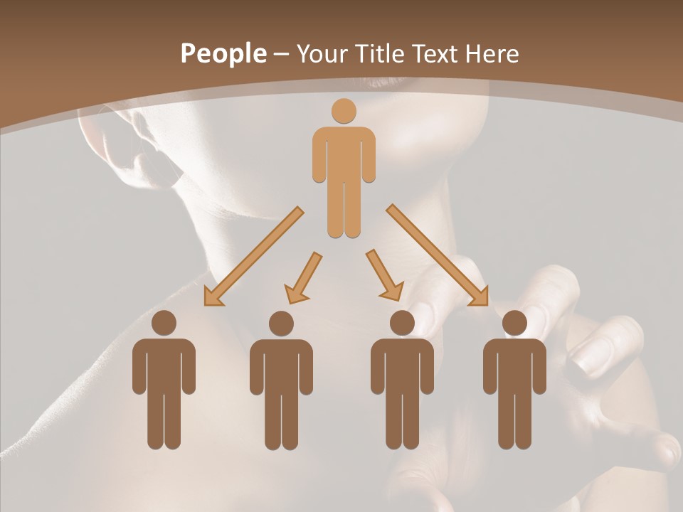 Female Glamour Head PowerPoint Template