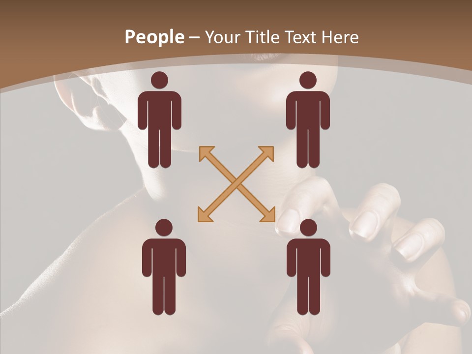 Female Glamour Head PowerPoint Template