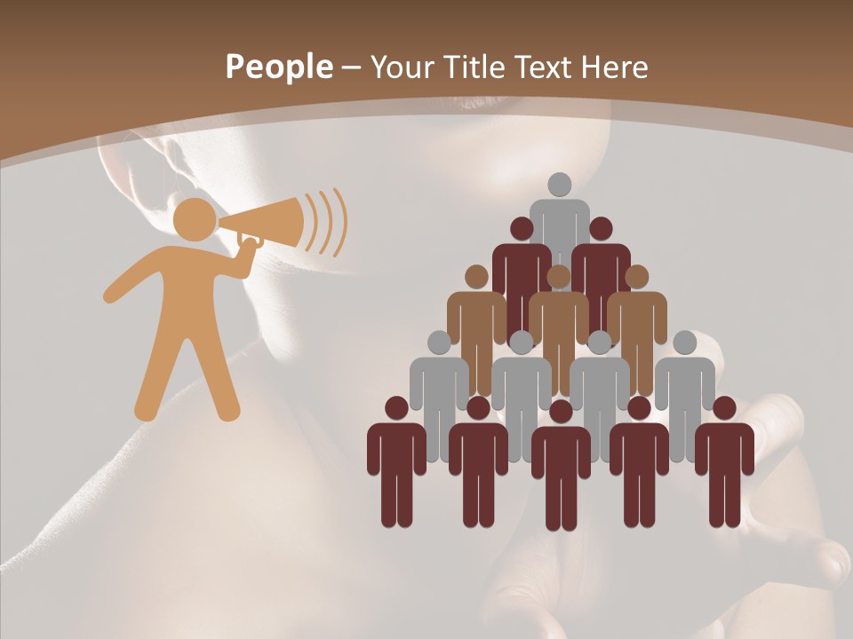 Female Glamour Head PowerPoint Template