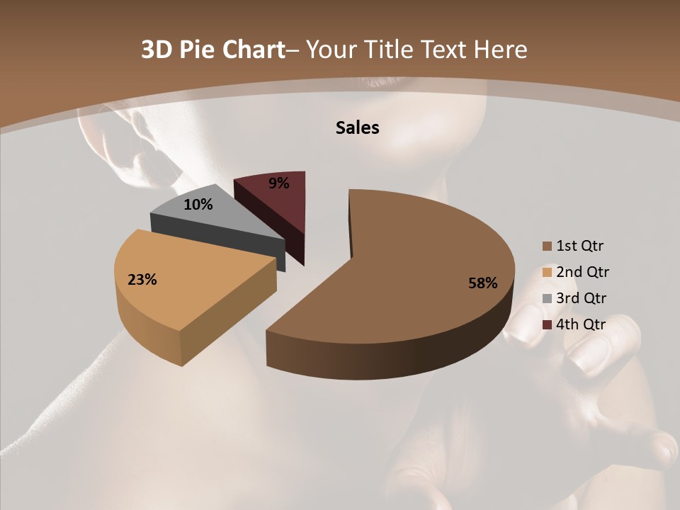 Female Glamour Head PowerPoint Template