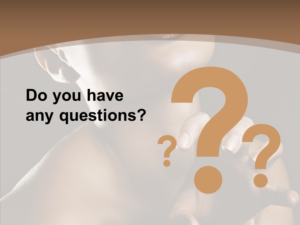 Female Glamour Head PowerPoint Template