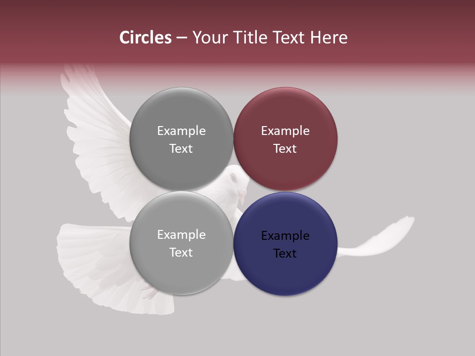 Spiritual White Wing PowerPoint Template