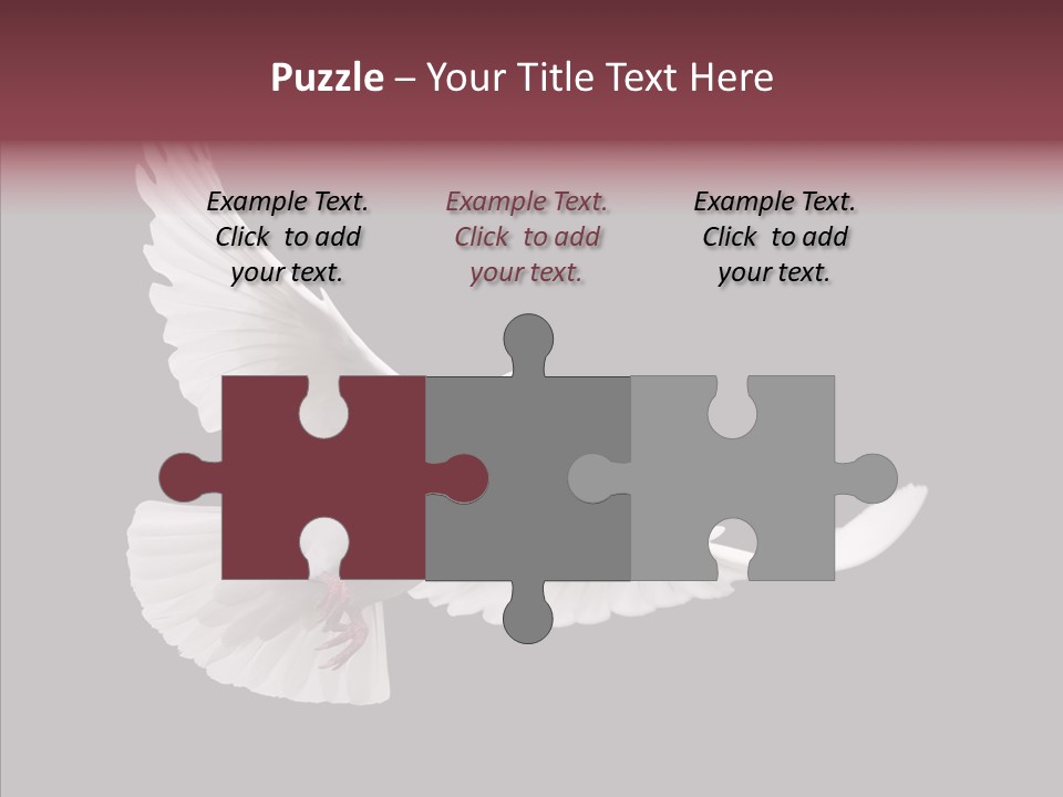 Spiritual White Wing PowerPoint Template