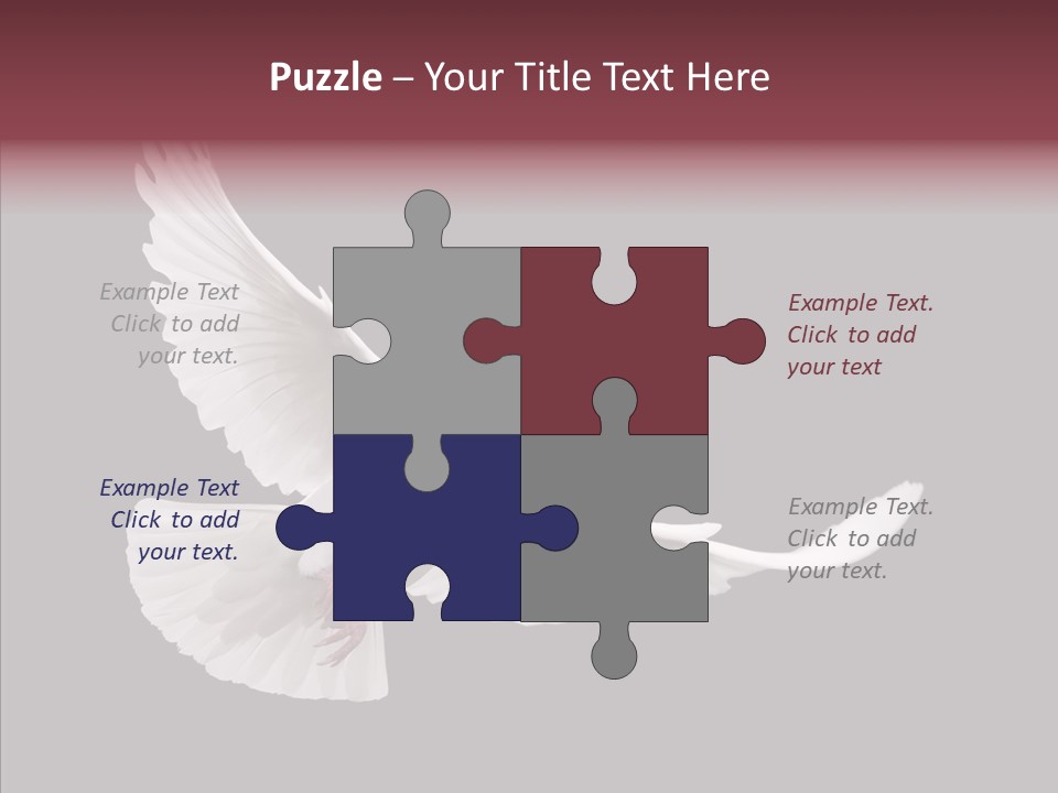 Spiritual White Wing PowerPoint Template