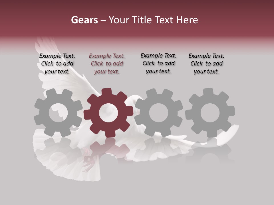 Spiritual White Wing PowerPoint Template