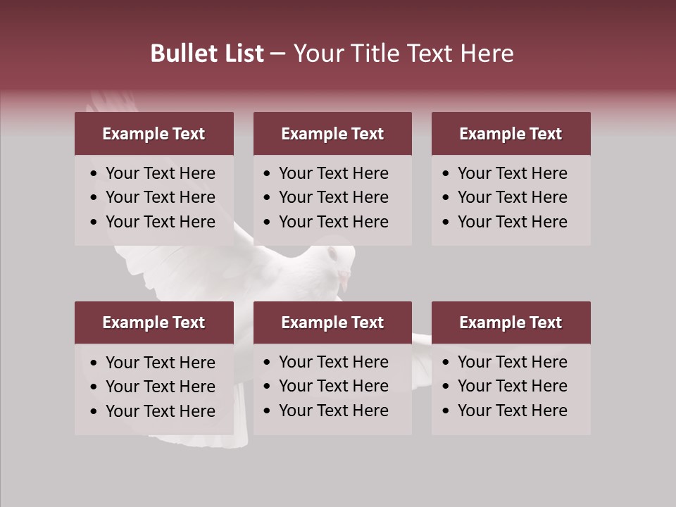 Spiritual White Wing PowerPoint Template