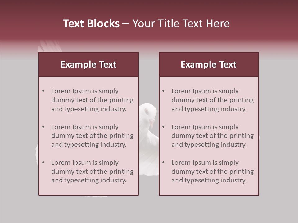 Spiritual White Wing PowerPoint Template