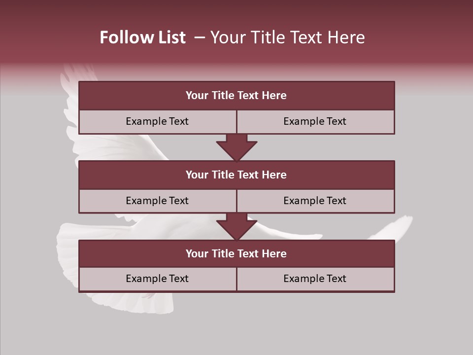 Spiritual White Wing PowerPoint Template