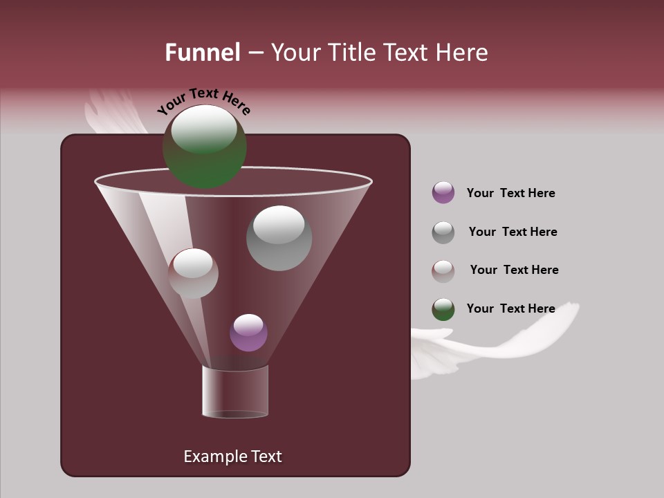 Spiritual White Wing PowerPoint Template