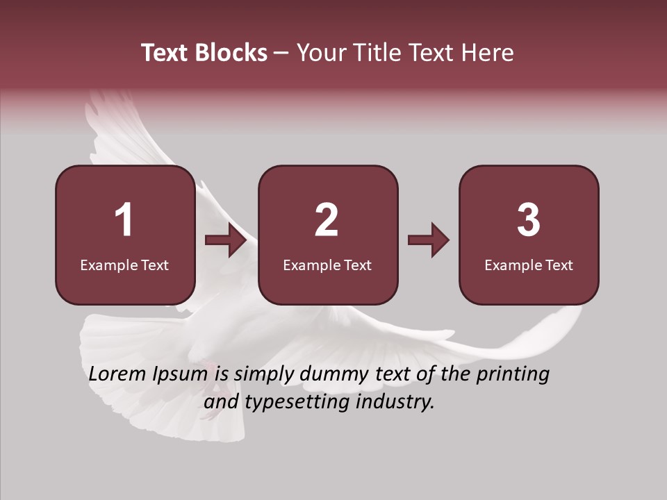 Spiritual White Wing PowerPoint Template