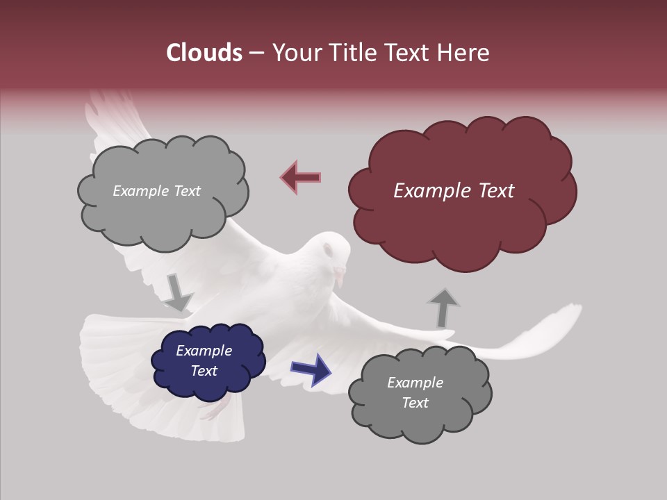 Spiritual White Wing PowerPoint Template