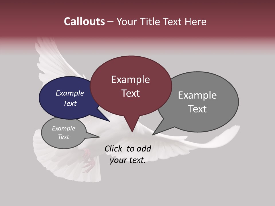 Spiritual White Wing PowerPoint Template