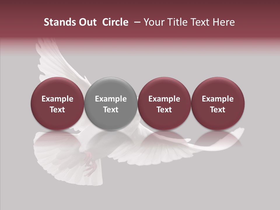 Spiritual White Wing PowerPoint Template