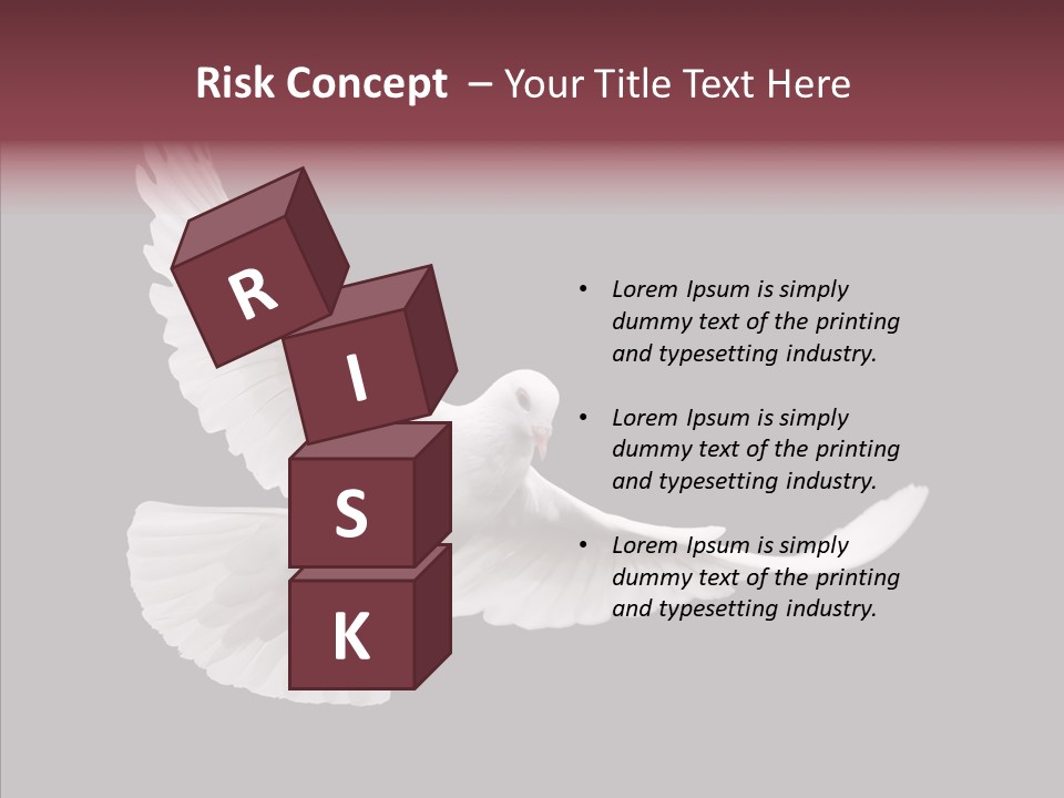 Spiritual White Wing PowerPoint Template