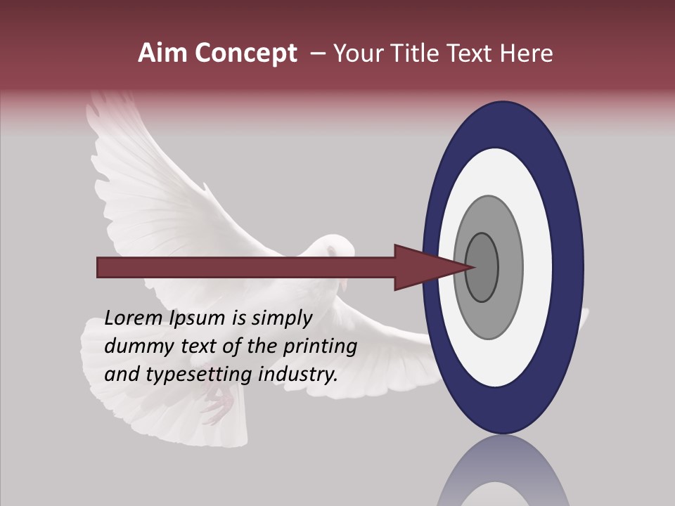 Spiritual White Wing PowerPoint Template