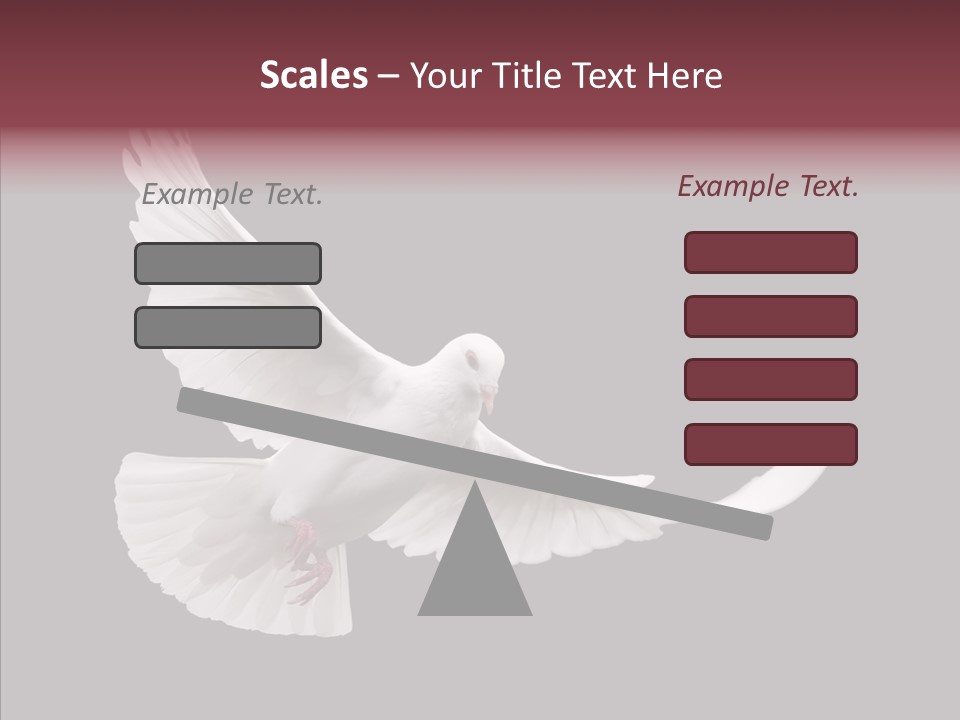 Spiritual White Wing PowerPoint Template