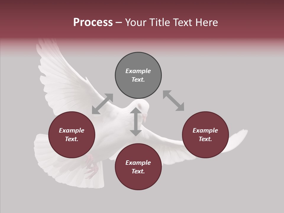 Spiritual White Wing PowerPoint Template