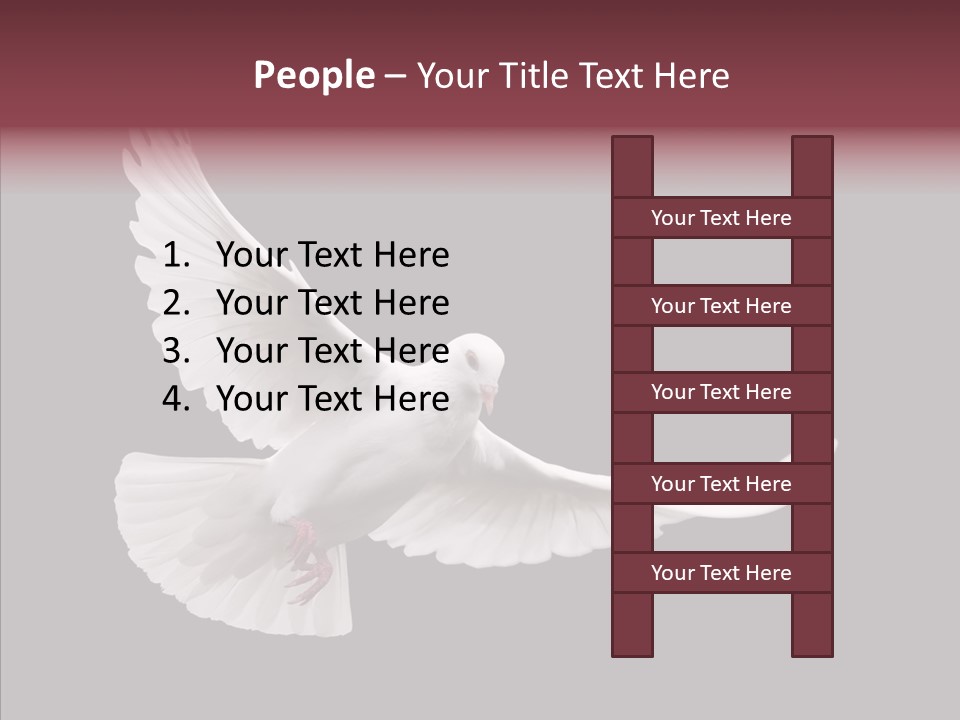 Spiritual White Wing PowerPoint Template