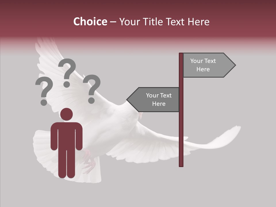 Spiritual White Wing PowerPoint Template