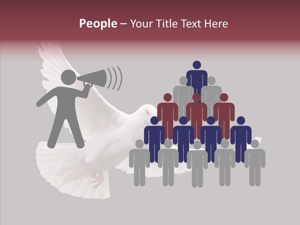 Spiritual White Wing PowerPoint Template