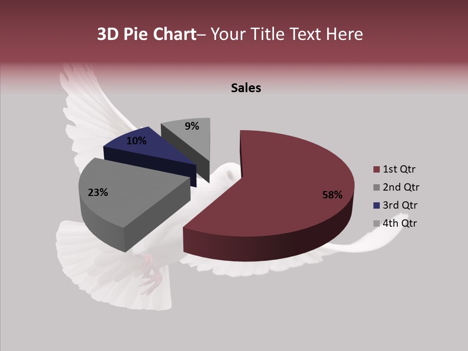 Spiritual White Wing PowerPoint Template