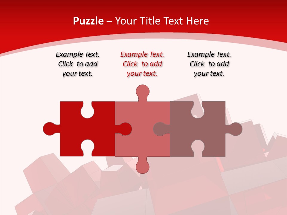 A Red And White Abstract Background With Squares PowerPoint Template