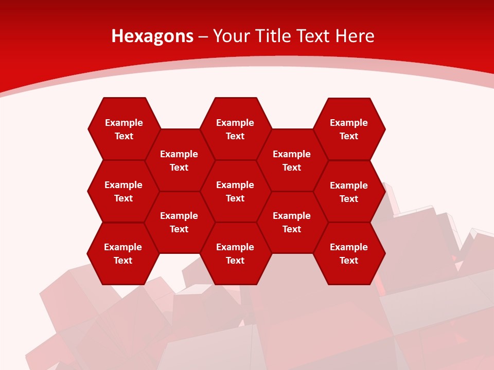 A Red And White Abstract Background With Squares PowerPoint Template