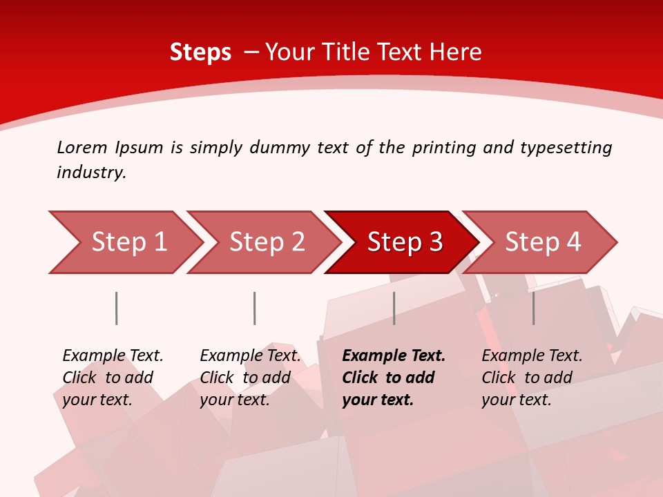 A Red And White Abstract Background With Squares PowerPoint Template