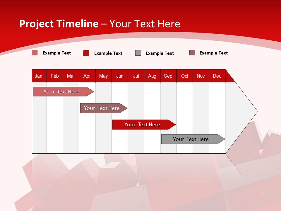 A Red And White Abstract Background With Squares PowerPoint Template